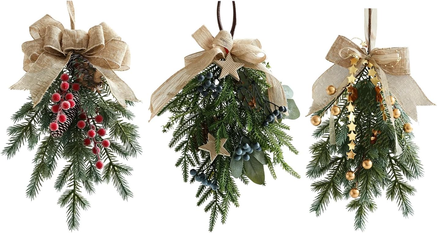Christmas Door Greenery Accent, A