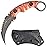Ccanku C1691 Fixed Blade Knife D2 Steel G10 Handle 4 Inches,Outdoor Survival Claw Teeth Knife,Camping EDC Tools, Kydex Sheaths  