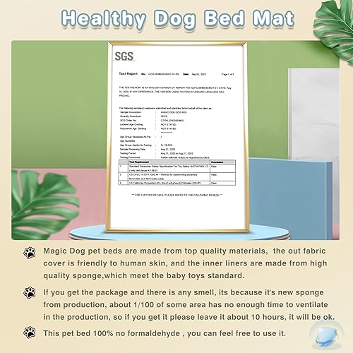 Miniatura 7 de Magic Dog Almohadilla de cama tamaño XS Tapete súper suave estilo panqueques para perreras, ideal para camas de mascotas, apto para lavar a máquina
