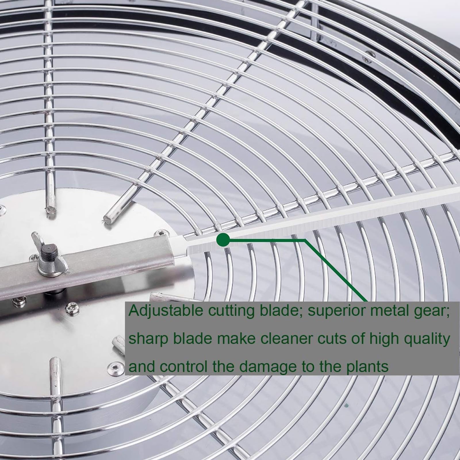 Decespugliatore manuale per foglie, con cupola trasparente e lame in acciaio inox per idroponica efficiente e boccioli di fiori