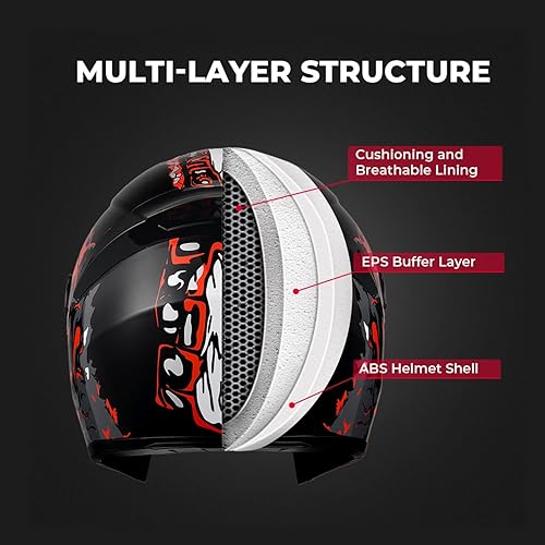 Miniatura 4 de HTLNUZD Casco de motocicleta de cara completa, cascos de motocross con Pinlock compatible con viseras transparentes y tintadas, modelo DOT, aprobado