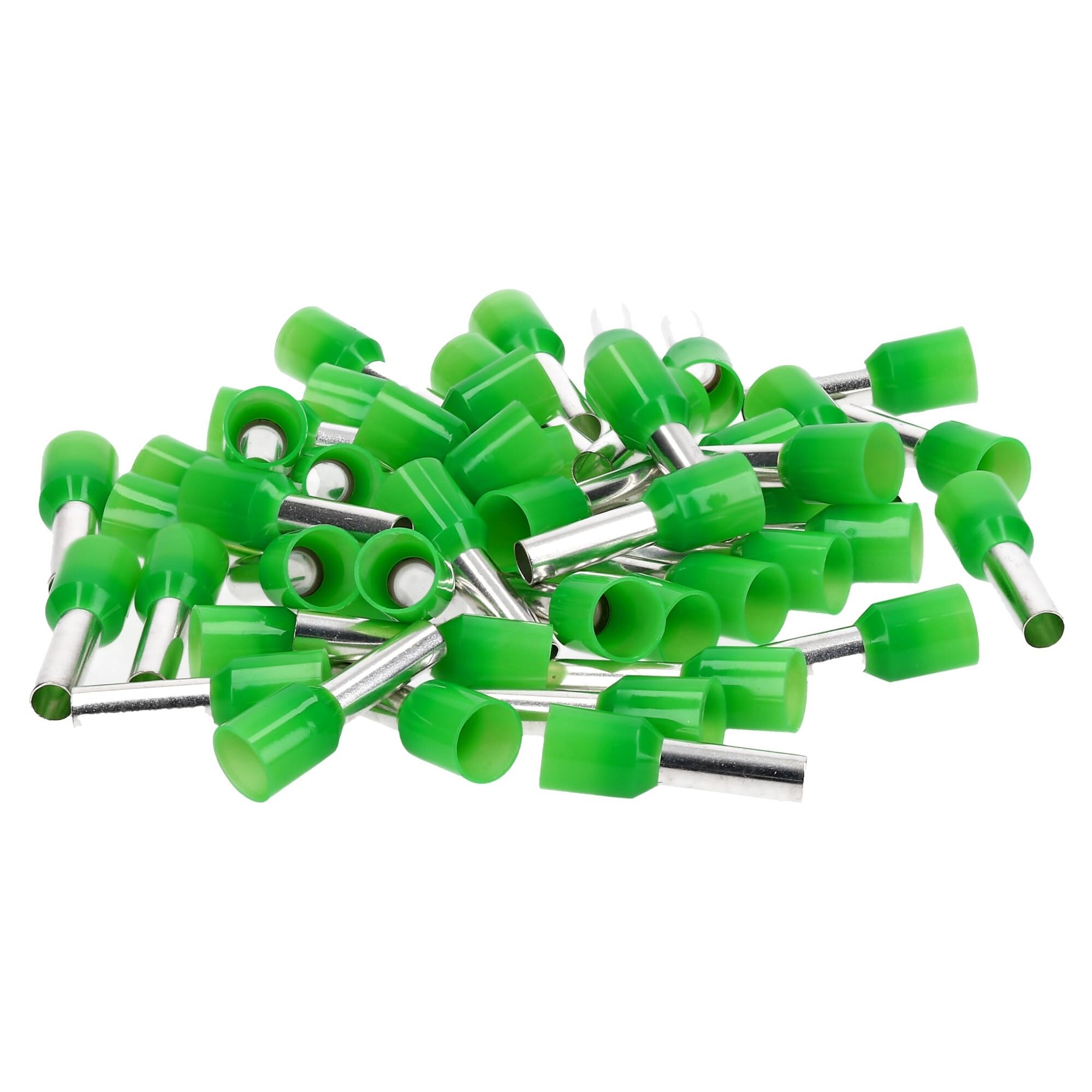 Kalitec 100x Embouts de Câble Isolés 16,0 mm² - 18 mm AWG 6 - Vert | Qualité industrielle certifiée UL. Cuivre étamé galvanisé pour câbles d'alimentation, moteurs, relais et camping.