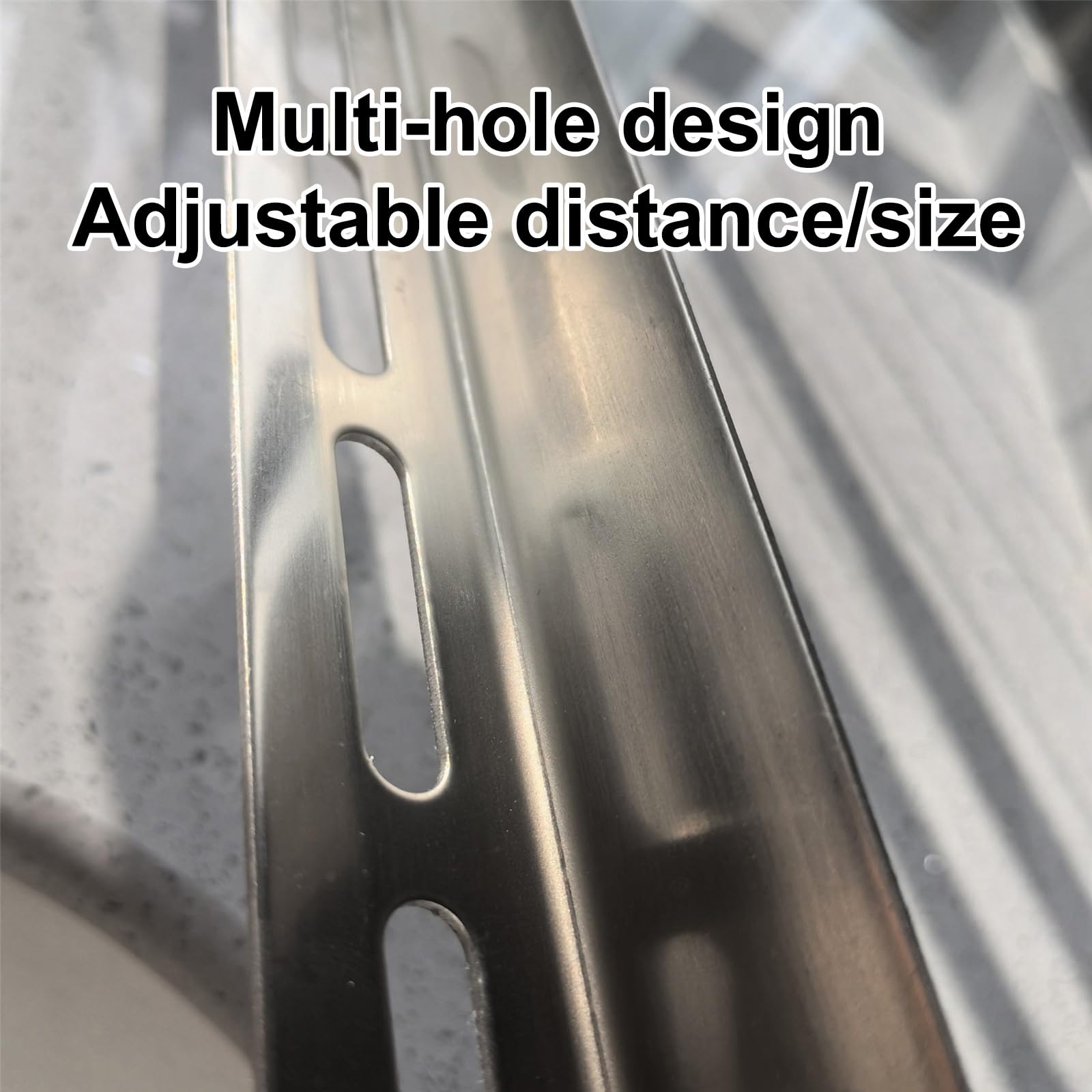 Soporte de Pared Universal de Acero Inoxidable para Aire Acondicionado, Apto para Sistemas de Aire Acondicionado Split, con espaciado Ajustable (80x50 cm/31x20 Pulgadas), Soporte para Unidad