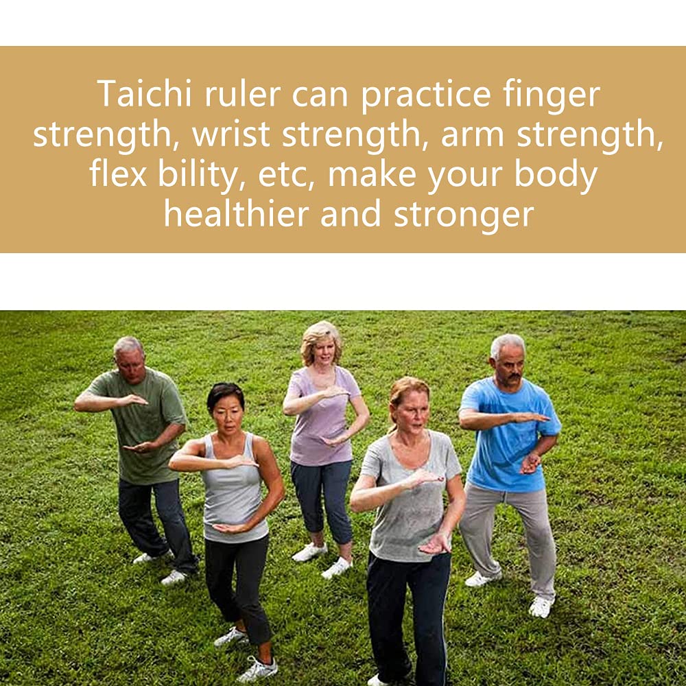 Tai Chi Lineal Stick,Traditionelle Chinesische Tai Chi Ruler,Wushu Shaolin Qigong Tai Chi Kungfu Taiji Stock,Stärkung des Körpers Stab,Gesundheitsstab Fitnessgerät,33 X 4.5 cm(Color:A(33*4.5cm))