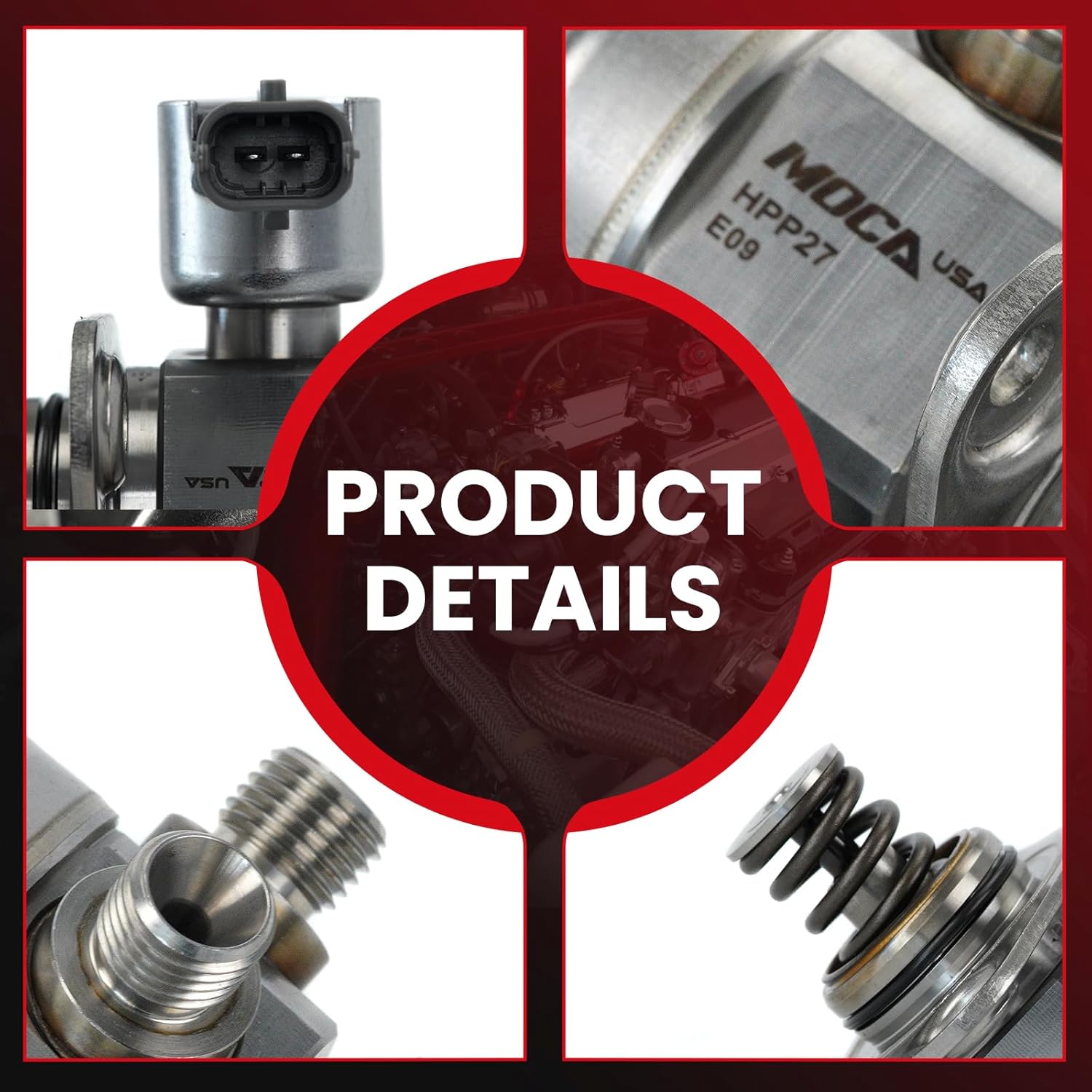 MOCA High Pressure Fuel Pump fits For Land Rover 2017-2020 Discovery 3.0L, 2010-2016 LR4 5.0L, 2010-2022 Range Rover 5.0L, 2014-2019 Range Rover 3.0L, 2010-2022 Range Rover Sport 5.0L