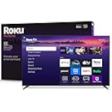 Smart TV 2025 – 55-Inch Pro Series, Mini-LED TV – RokuTV with Backlit Voice Remote Pro – Flat Screen 4K QLED Television with 120Hz Refresh Rate & Dolby Vision IQ, Live News, Sports, Entertainment