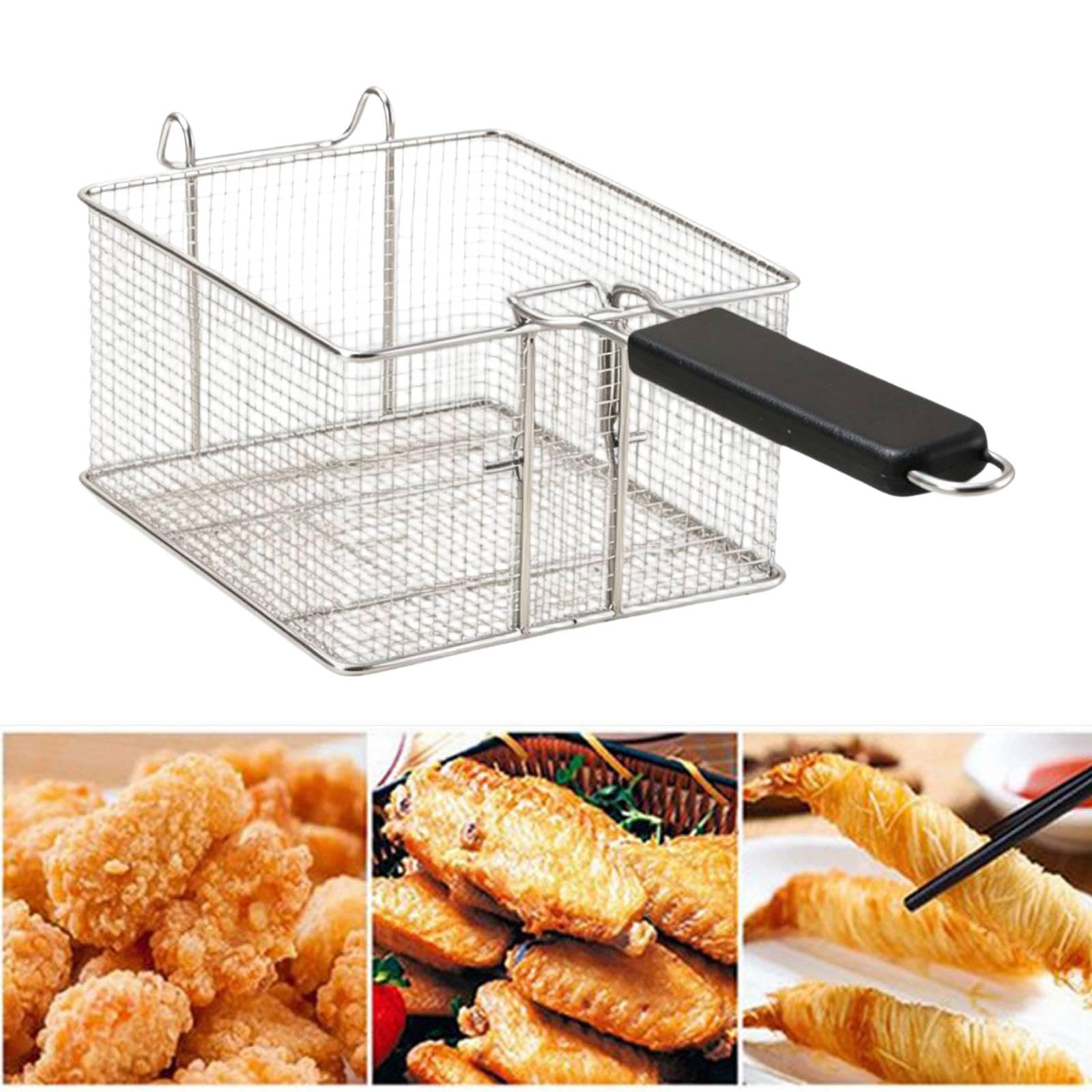 Cesta para freír, freidora, cesta para freír, utensilio cocina para fiestas, cocina, restaurante y hogar, L