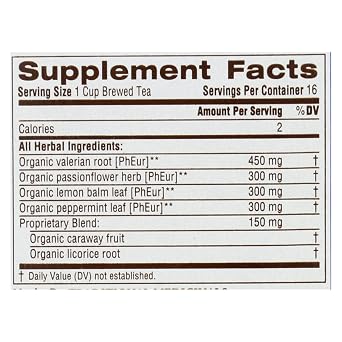 Organic Nighty Night Valerian 16 Bags (Case of 6)