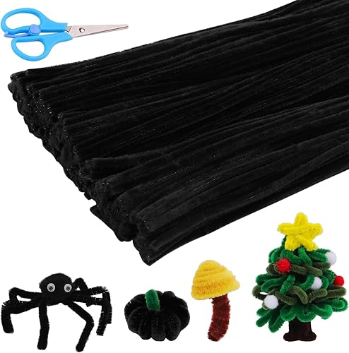 280 limpiapipas, limpiapipas para manualidades con tijeras, tallos de felpilla para proyectos de arte y manualidades, tallos de felpilla para