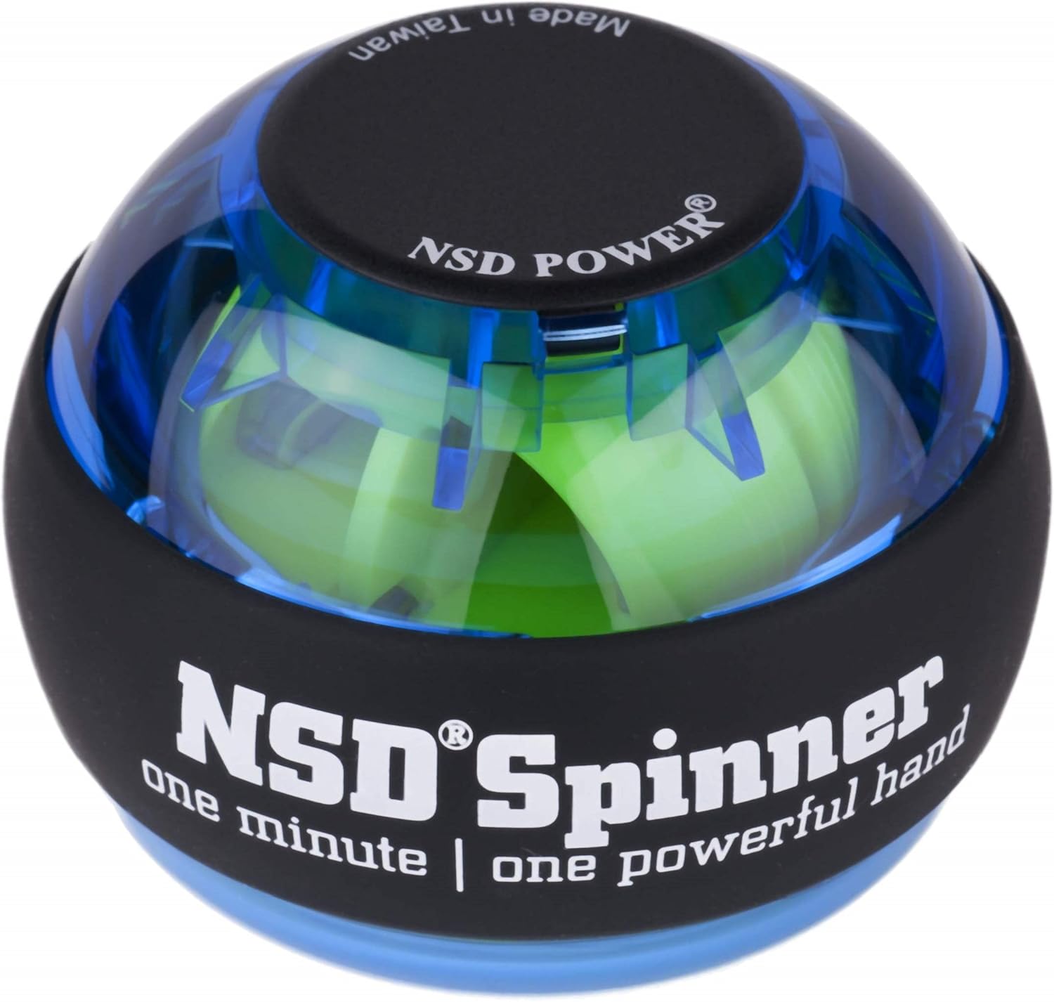 NSD Essential Spinner Gyro Hand Grip Strengthener Wrist Forearm Exerciser, Blue, Model Number: PB-688 Blue : Sports & Outdoors