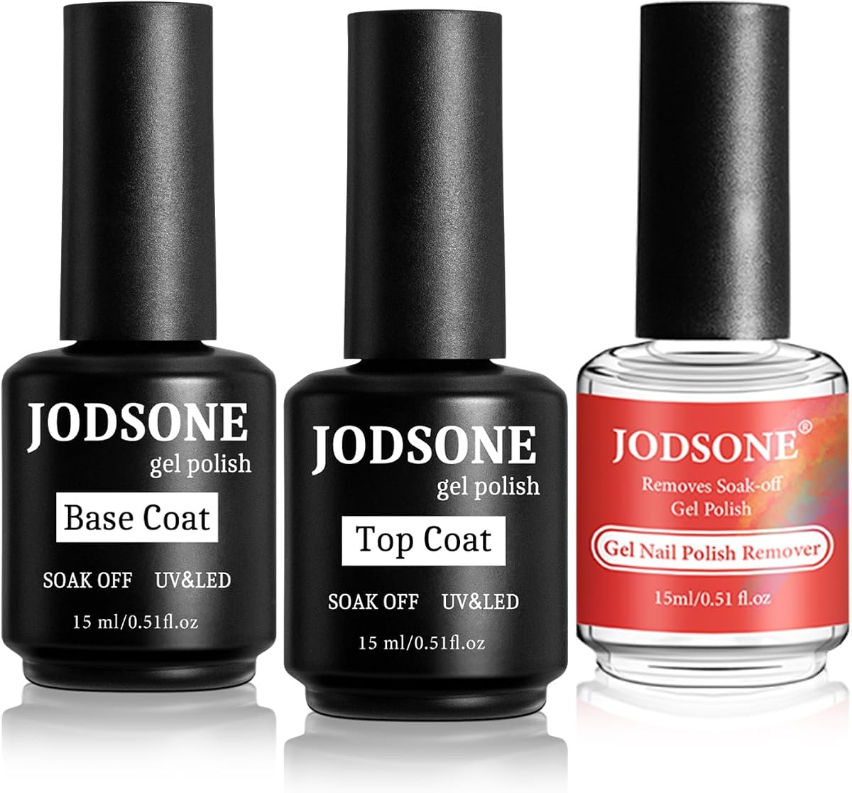 Gel Nail Remover Quick Gel Nail Polish Remover and Base Coat Top Coat Simple Set is Suitable for Beginners to Try