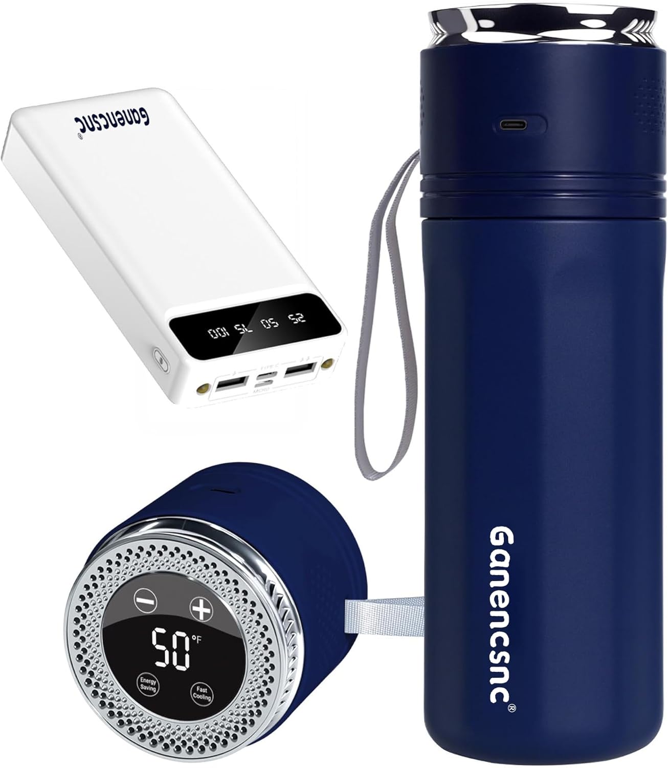 Electric Insulin Cooler Travel Case ，USB Type-C Smart Cooling, 20000mAh Power Bank ，Large Capacity Medication Cooler，Medical Cooler for Travel