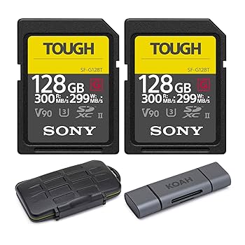 SONY - SONY SDカード(ソニー)TOUGH SF-G128T 【128GB】 Amazon.com: Sony 128GB UHS-II Tough G-Series SD Card and 2