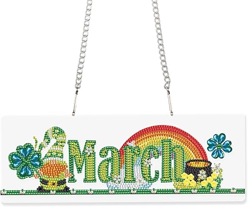 Kit de pintura de diamantes de imitación, colgantes para colgar, corona de diamantes de imitación, decoración de cristal de imitación de colores,