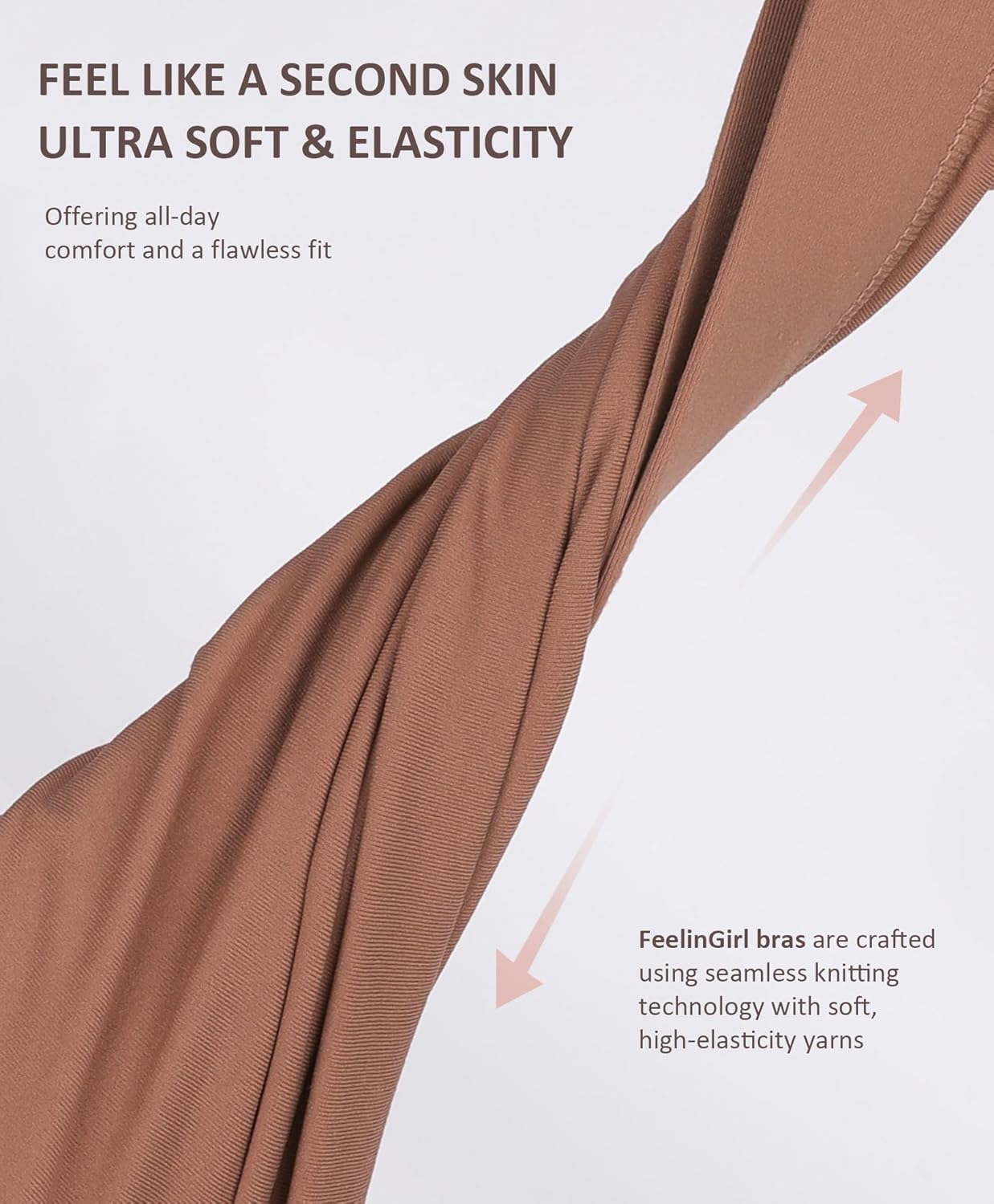 FeelinGirl Seamless Bras Wireless Bralettes for Women, No Wire Unlined Comfort Soft for Sleep, Everyday Bras - Image 7