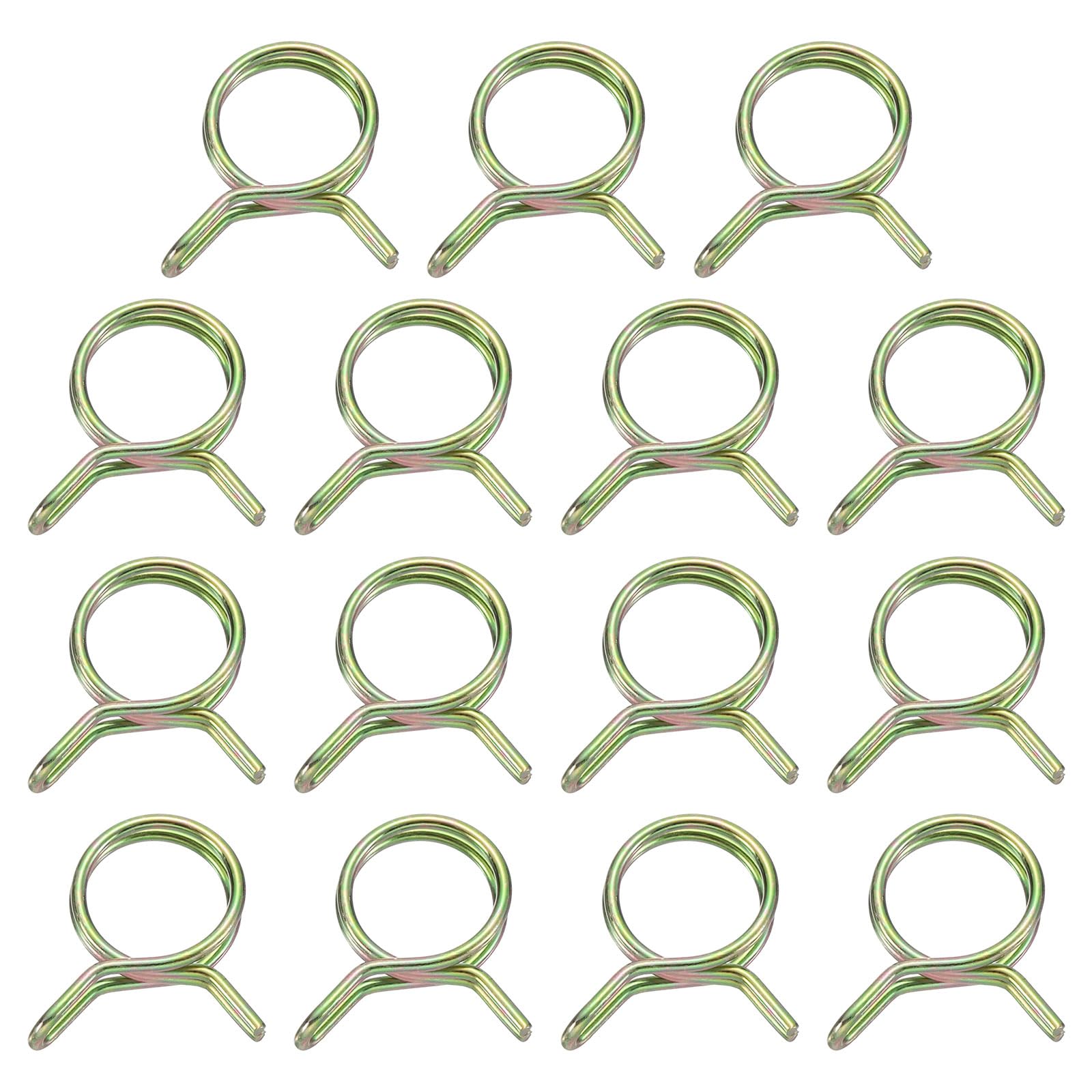 Collier de serrage double fil 11mm pour tube silicone uxcell x15