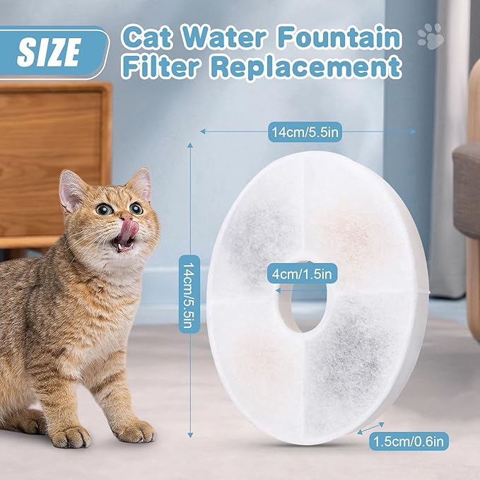 12 Filtros para Fuente de Agua para Gatos Compatibles con Catit miniatura 2