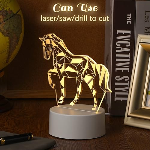 Miniatura 5 de 20 piezas de acrílico de 0.079 pulgadas para base de luz, hoja de acrílico transparente, cuadrado y redondo, letrero en blanco con protección de