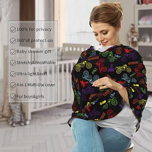 Miniatura 3 de Cubierta de toldo para asiento de automóvil para motocicleta, cubierta de lactancia materna, funda de asiento de automóvil para niños y niñas,