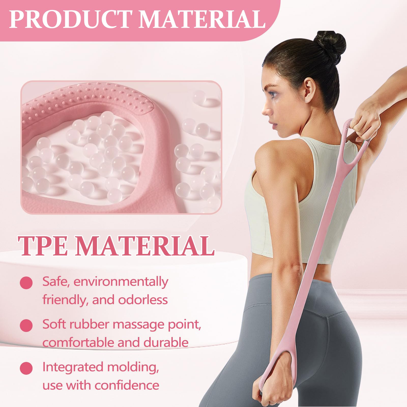 3 Pezzi Elastici Fitness, Bande Elastiche Fitness, Fasce di Resistenza a Forma di 8, Fascia di Resistenza con Maniglie, Espansore Toracico, Yoga Stretching Band, per Yoga, Pilates, Danza