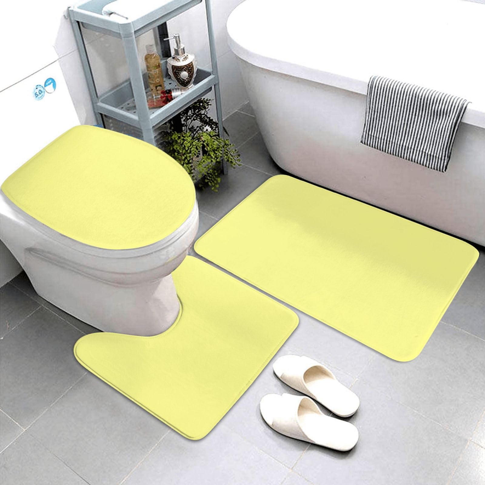 Tapis de salle de bain lavables et antidérapants pour éviter les chutes sur sol humide