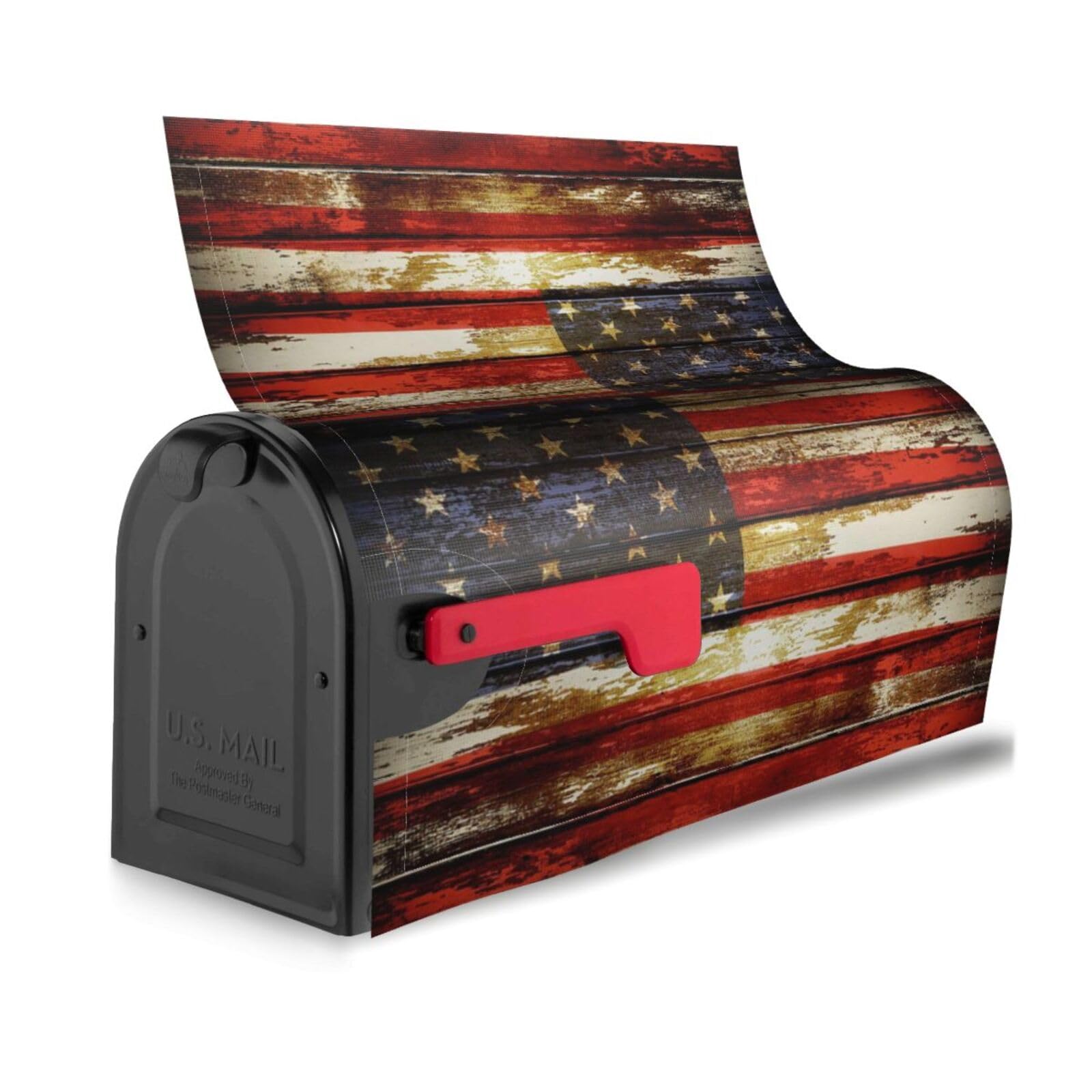 Sweetshow Briefkastenabdeckung Mit US-Flagge & Adler – Magnetisch, 53 X 46 Cm, Wasserdicht & Dekorativ