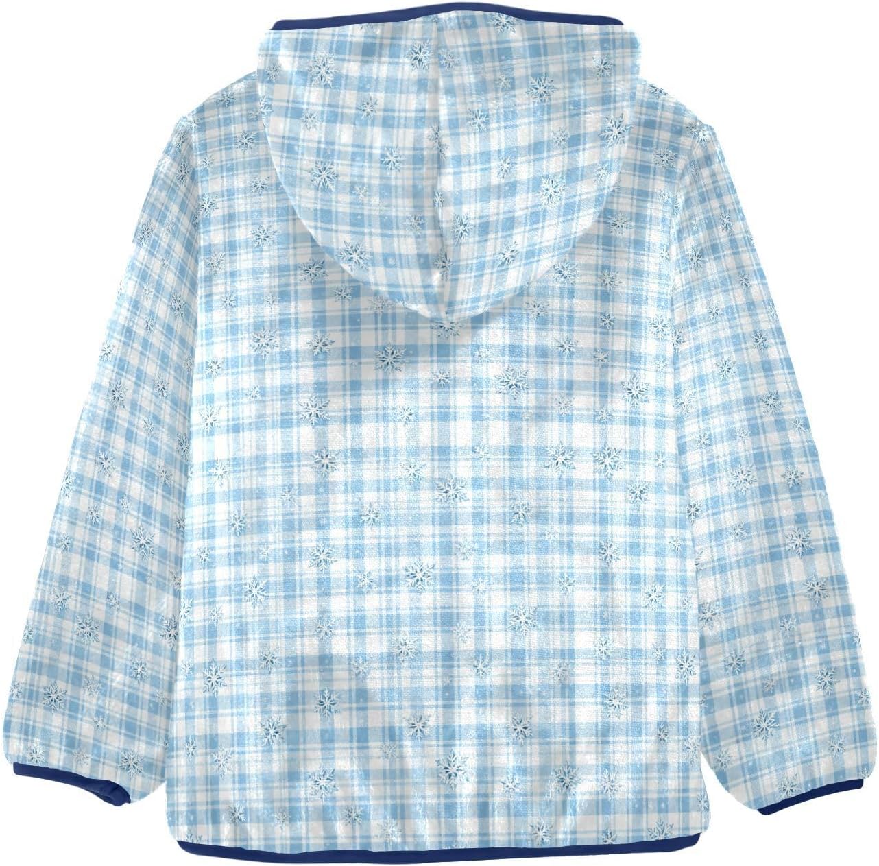 Snowflake Plaid Fleece Jacket Toddler Boy Outerwear Jackets & Coats Baby Boys Hoodie 3T