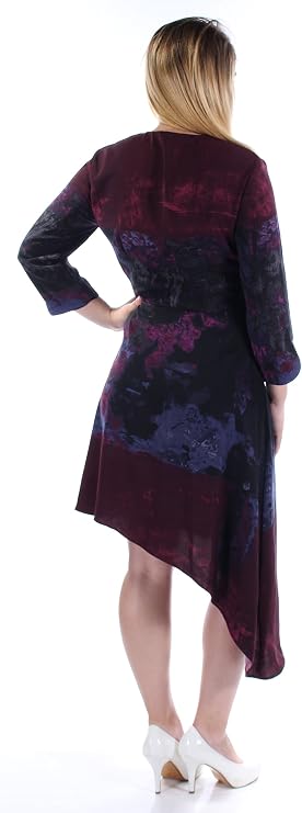 Rachel Roy Womens Multi-Tone Abstract Shift Dress
