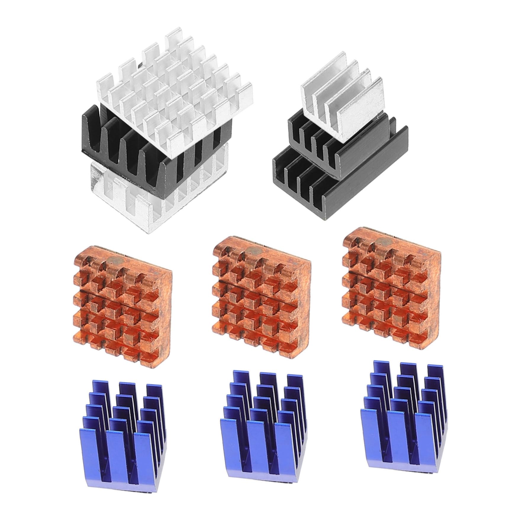 KONTONTY Enhanced Heat Transfer for 3b Aluminum Heatsink and Adhesive Kit Fin Design