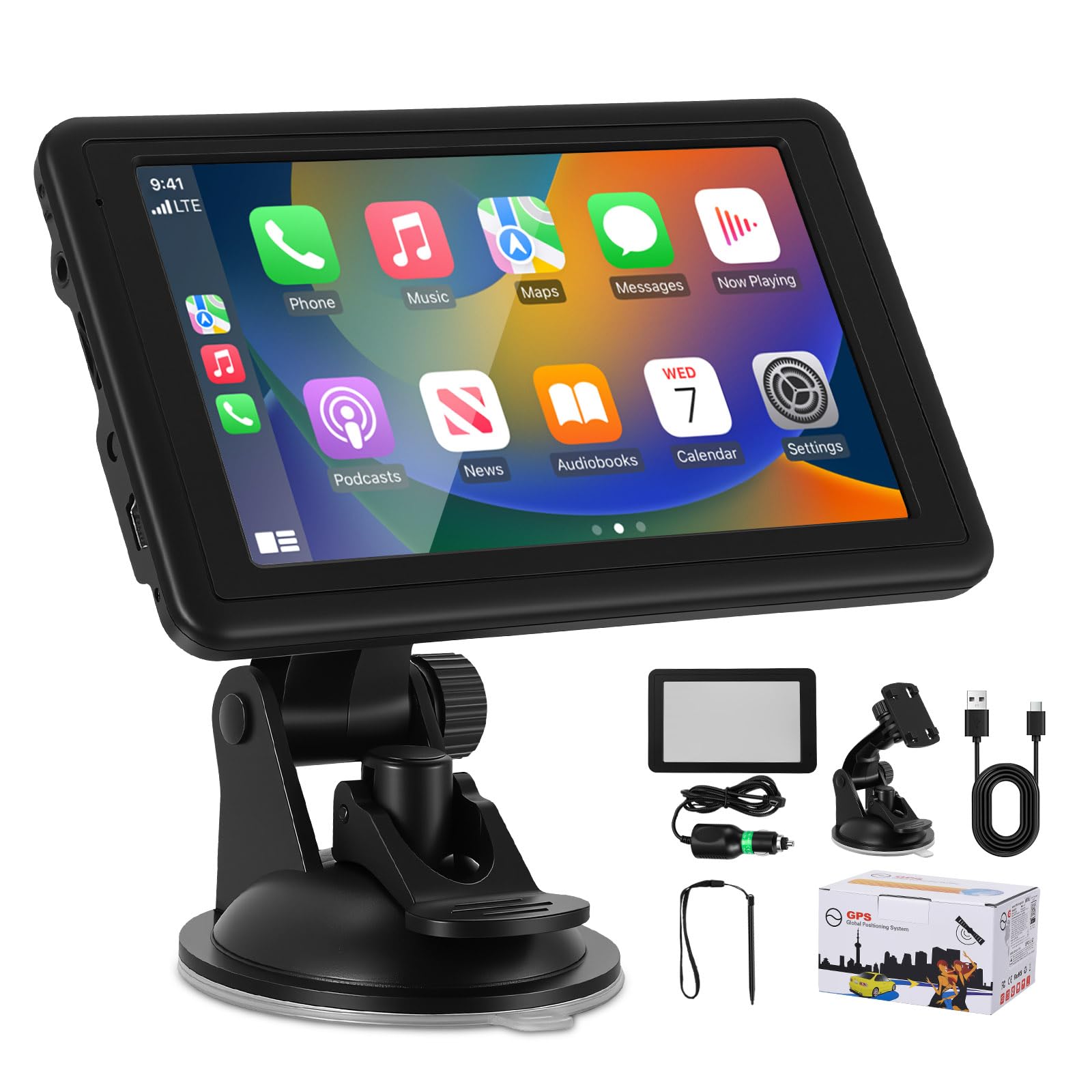 GPS Navigation Voiture 5 Pouces 2025 | Cartes Europe Mises à Jour Gratuites à Vie | Alerte Radars et Feux Rouges | Guidage Vocal | Mode Camion/Camping-Car/Poids Lourds