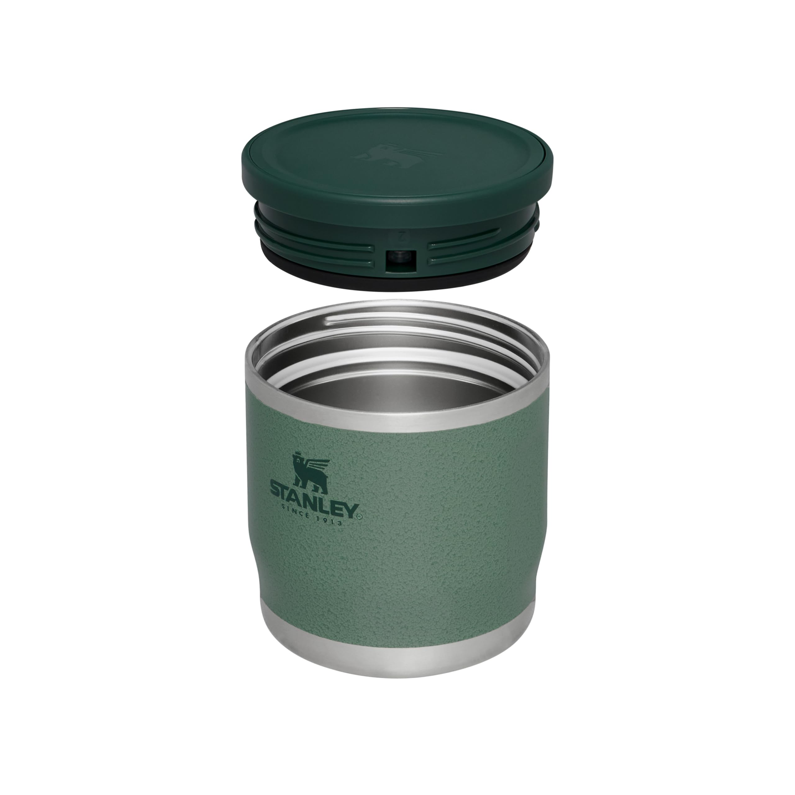 Stanley 1913 Adventure To-Go Food Jar 0.35L - Hammertone Green - 4 godzin gorąca - 4 godzin zimna - szczelny - łatwy do czyszczenia - szeroki otwór - można myć w zmywarce - Bez BPA