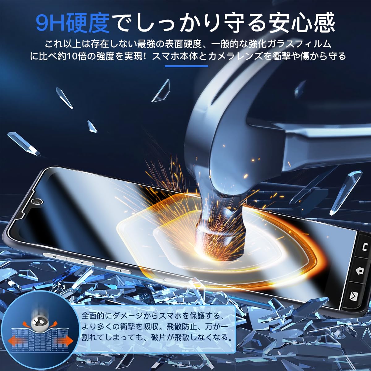 Amazon.co.jp: 用 BASIO active2 SHG12 ガラスフィルム 2枚【2枚セット