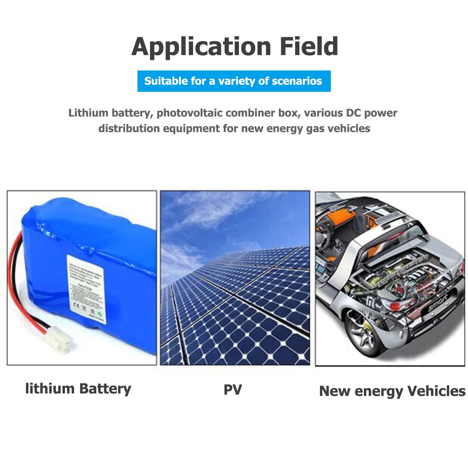 DEWIN Interruttore Automatico CC 2P 500V 250A Interruttore Automatico Scatolato CC MCCB Interruttore Automatico Fotovoltaico, Per Sistema Solare Fotovoltaico Pannelli Solari Sistema Di Rete