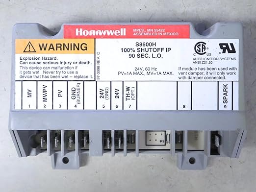 Replacement for Honeywell S8600H Pool/Spa Furnace Ignition Control Module OEM