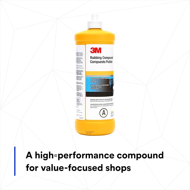 3M Rubbing Compound, 05973, Liquid Formula,1 qt (32 fl oz/946 mL) — photo 6