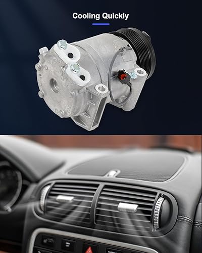 Vista 149 de ECCPP Compresor de A/C con embrague 2014-2018 apto para Ford Focus 2.0L AC Compressor