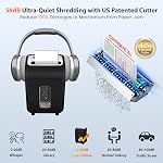 VidaTeco 14-Sheet Déchiqueteuse de papier pour le bureau d'intérieur 60-Minute Microcoupe P-4 Sécurité, système anti-jam inversé automatique, shreds agrafes/CD/cartes de crédit, 5.3-Gallon Pullout Bin & 4 Roulettes (ETL) | Anti-jam inversé, 60-Min Durée P-4 Sécurité