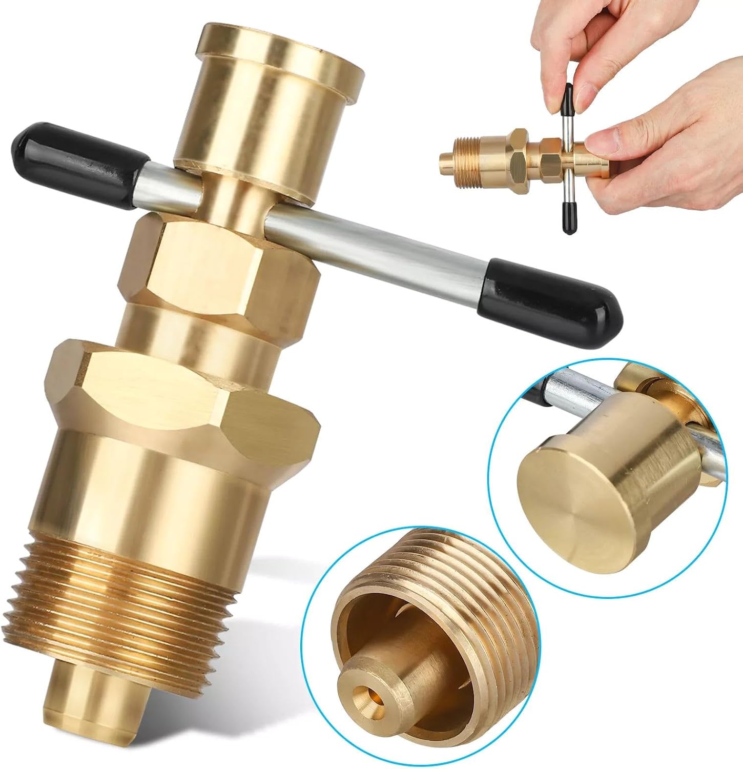 Pipe Olive Remover Puller Tool, Olive Puller Remover for 22mm and 15mm Dia Solid Brass Pipe Fitting