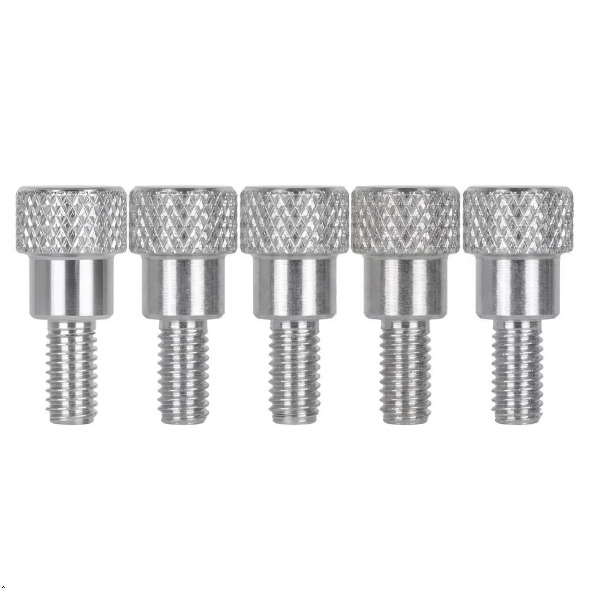 PrecisionGeek M3,5 Rändelschraube aus Edelstahl – Shoulder Ø10 mm – M3,5 × 10 mm – Set mit 5 Stück