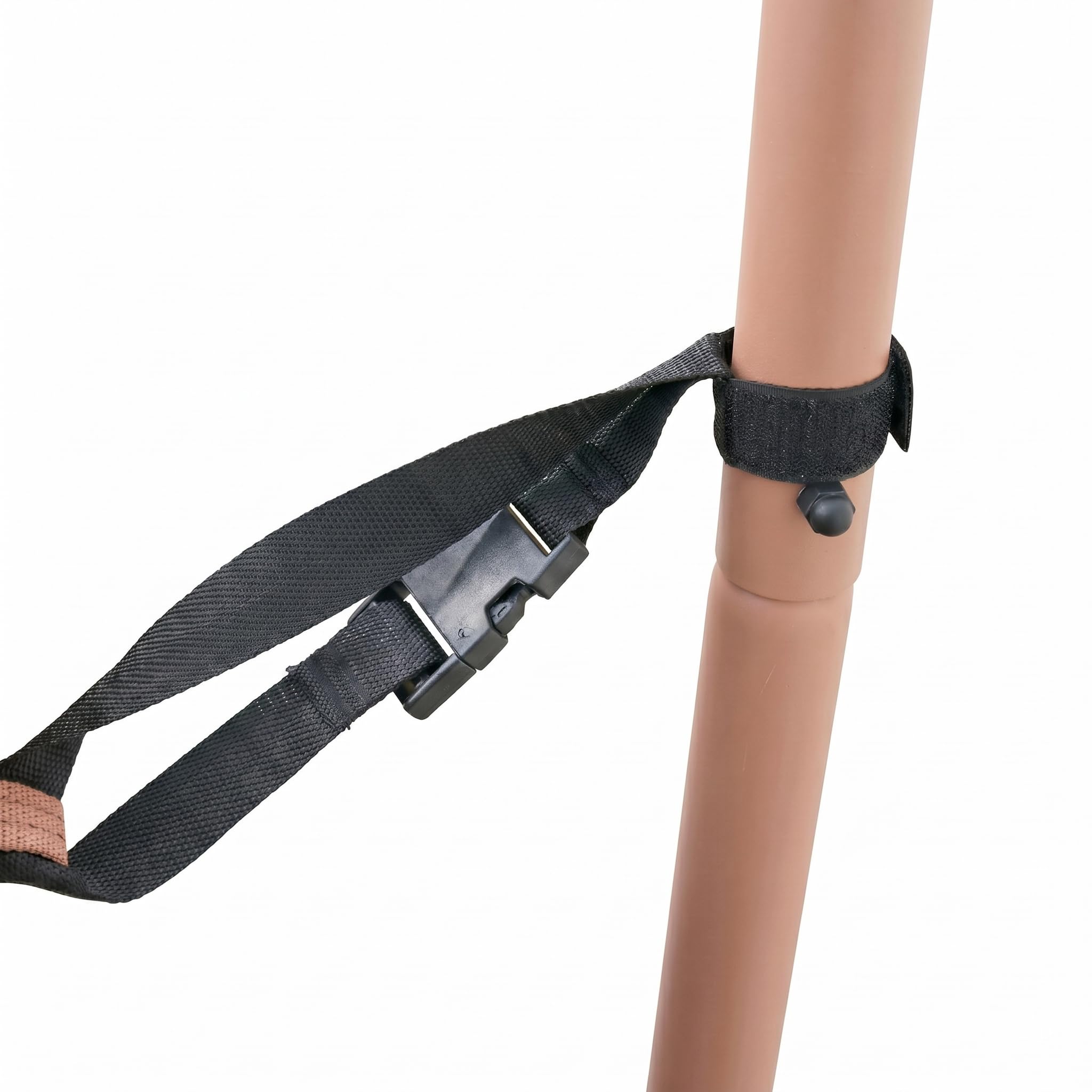 Brigros - Poltrona Sospesa Essentia Mocha Mousse con Cuscino Beige Idrorepellente, Sedia Pensile da Giardino con Struttura in Acciaio Zincato, 109x112,5x197 cm