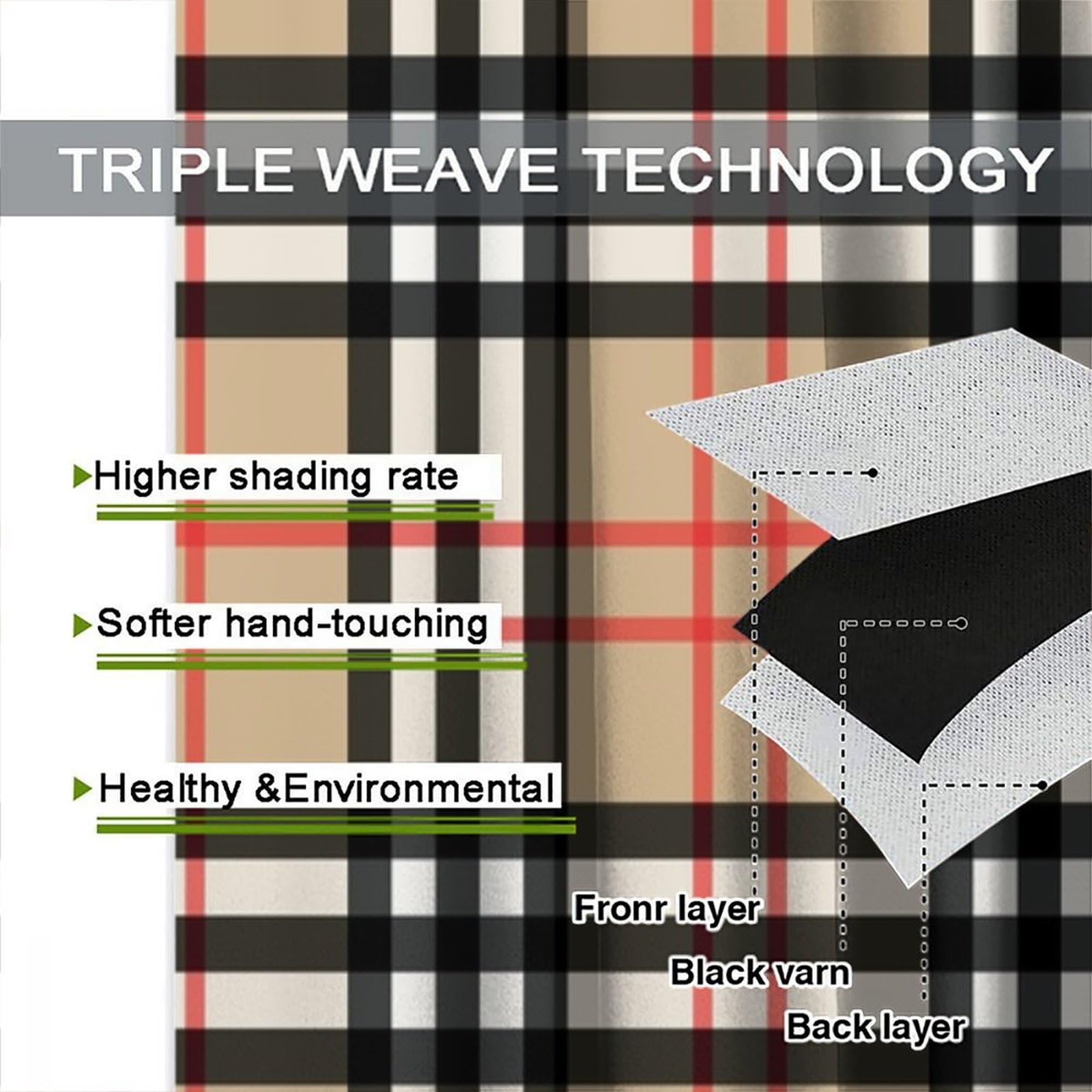 Plaid Curtains Retro Plaid Colorful Plaid Pattern Pattern Suitable