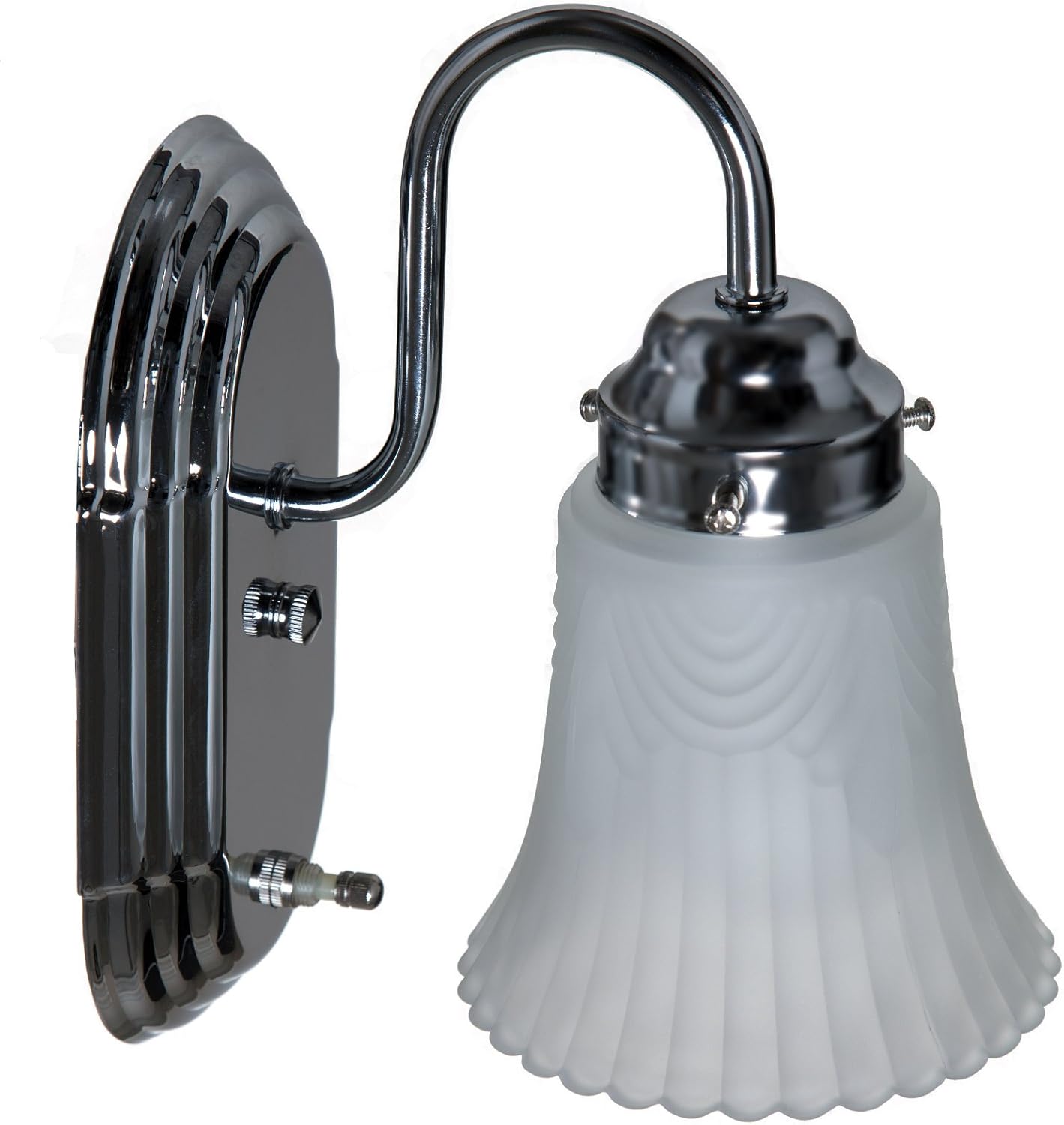 Boston Harbor RF-V-026-CH3L 1-Light Vanity Fixture, Chrome