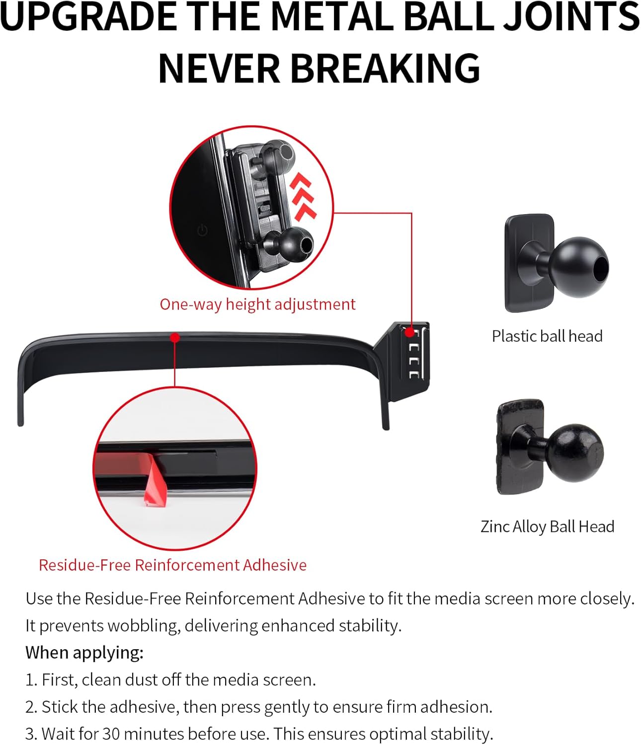 Car Phone Holder for 2024 2025 Mercedes Benz E-Class Accessories 12.3-Inch Digital Instrument Cluster Screen Fixed Clip, Phone Mount Compatible with MagSafe, Cell Phone Holder