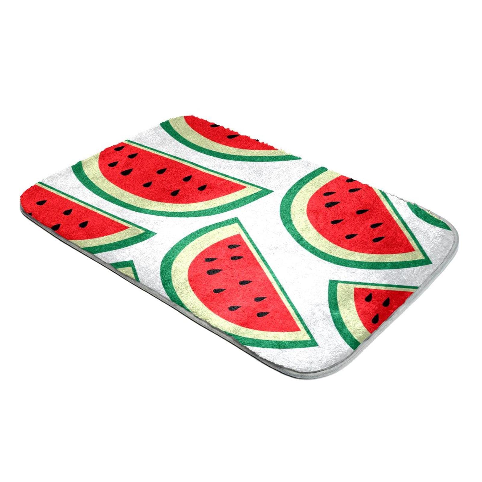 Tapis fausse fourrure pastèque anti-froid pour chambre et salon