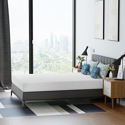 Miniatura 7 de FDW Colchón de espuma viscoelástica de gel refrescante de carbón de bambú de 5 pulgadas, colchón de cama transpirable, alivio de presión,