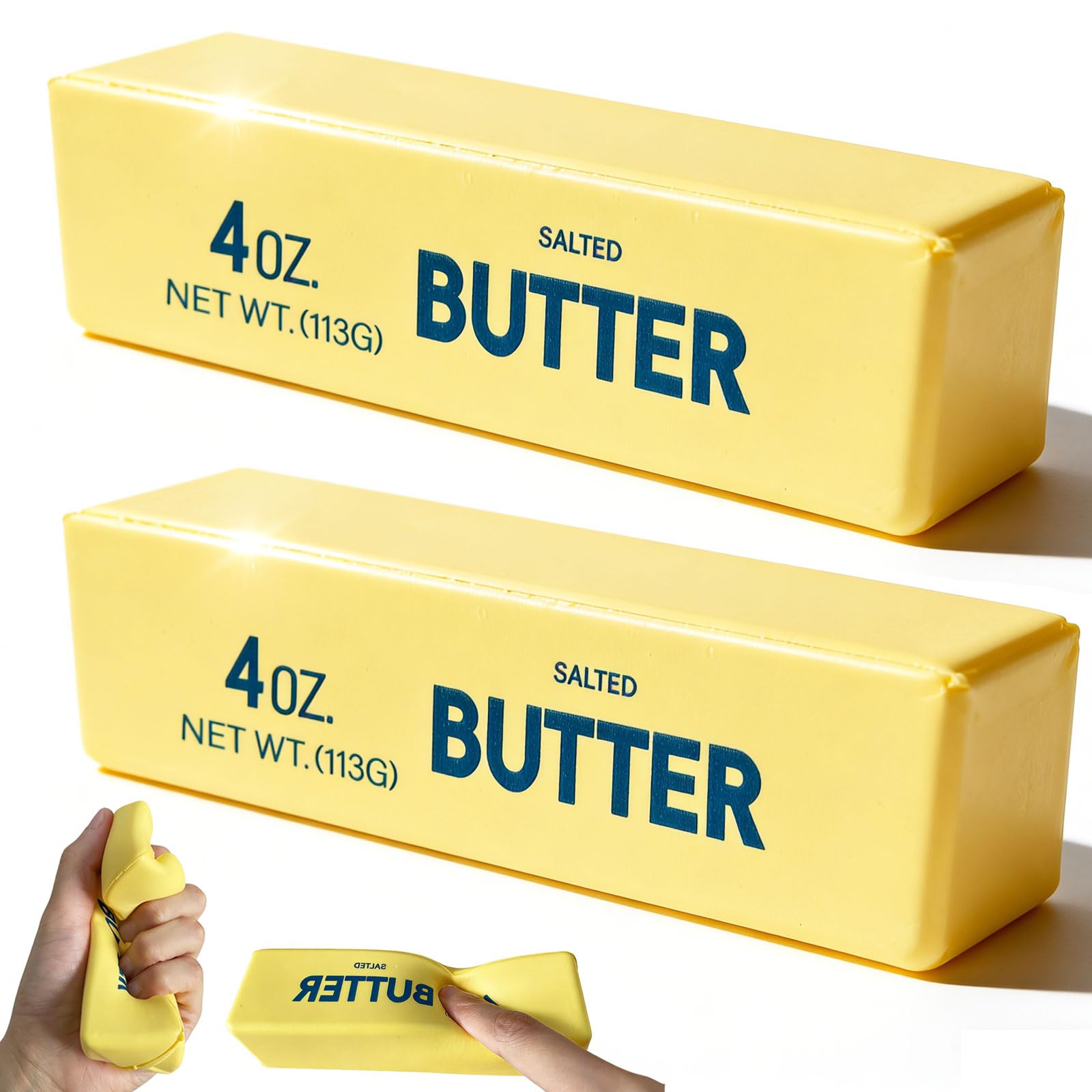 Slow Rising Squishy，Taba Squishy, Stress Balls，Party Favor Gift (Butter stick-2pcs)-0429 (Butter stick-2pcs) - 2