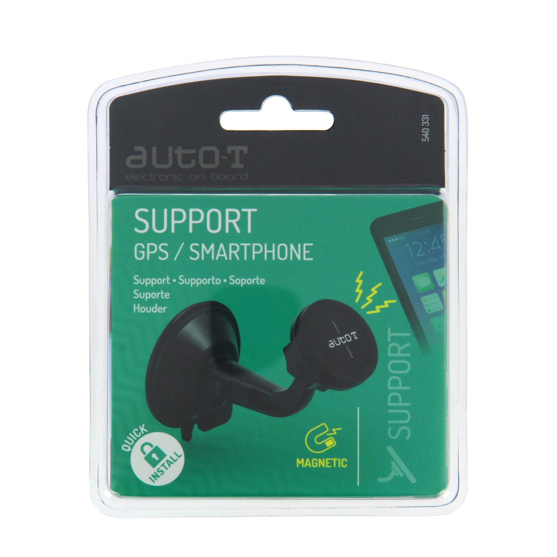 360 ° Vacuum Magnetic Phone Holder - Suction Cup Car Mount with Foldable Stand e