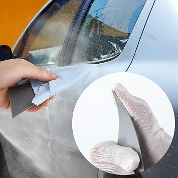 5-Piece Window Tint Tool Kit - Triangle & Contour Squeegees, Card Scraper, Vinyl Wrap Tool for Car Wrapping & Window Tinting Film Installation