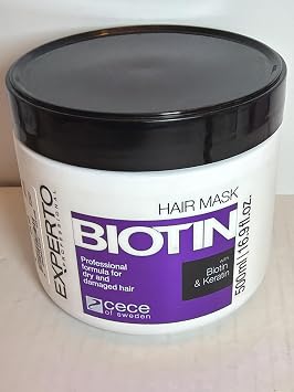Biotin & Keratin Hair mask, for Dry and Damaged Hair, 16.9 Fl oz