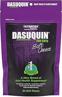 Nutramax Dasuquin Joint Health Supplement for Cats - with Glucosamine, Chondroitin, ASU, Boswellia Serrata Extract, Green Tea Extract, and Omega-3, 84 Soft Chews